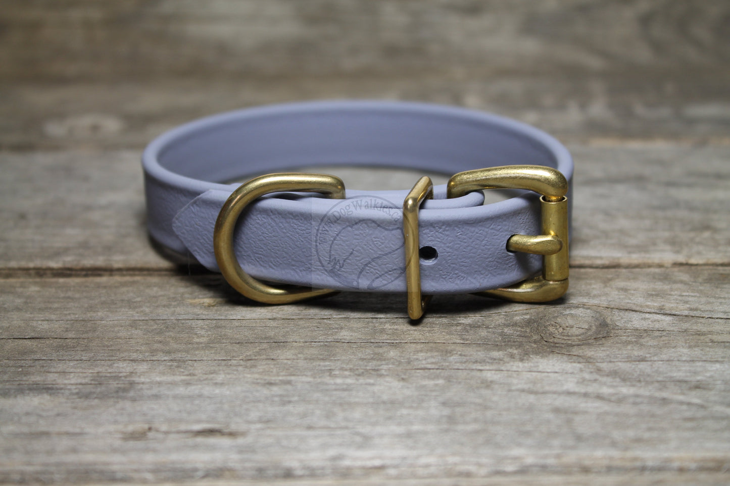 Stormy Gray Biothane Dog Collar - 3/4" (20mm) wide