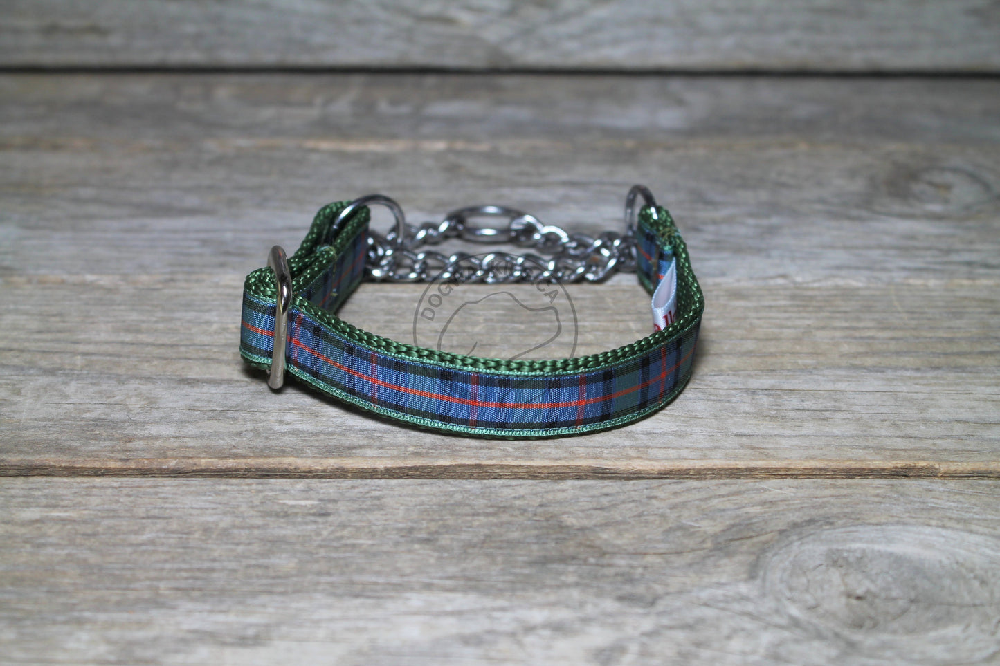 Flower of Scotland tartan - dog collar
