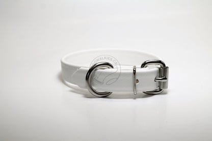 Snow White Biothane Dog Collar - 3/4" (20mm) wide