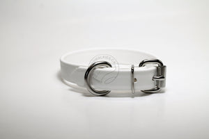 Snow White Biothane Dog Collar - 3/4" (20mm) wide