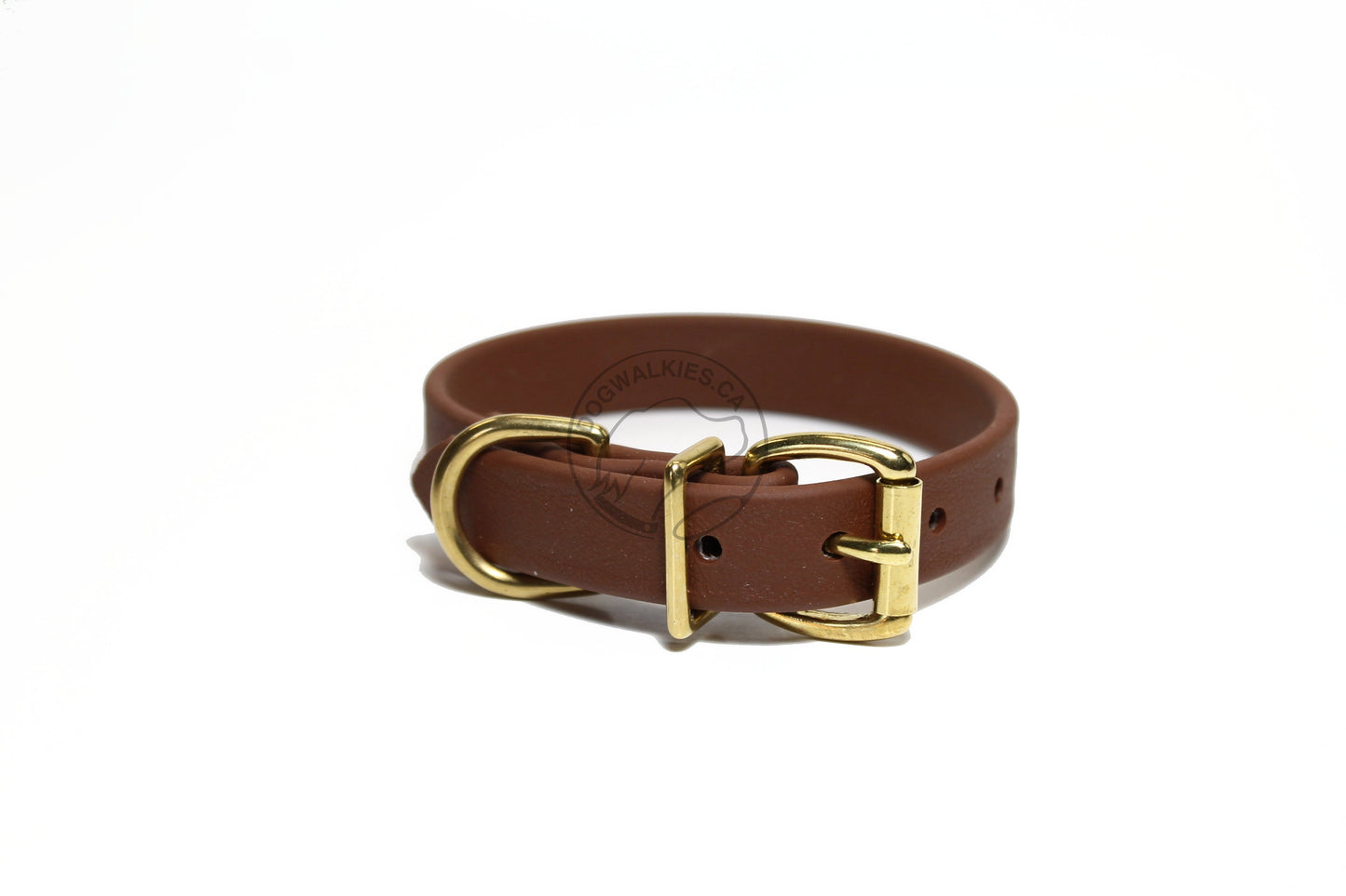 Milk Chocolate Brown Biothane Dog Collar - 3/4" (20mm) wide