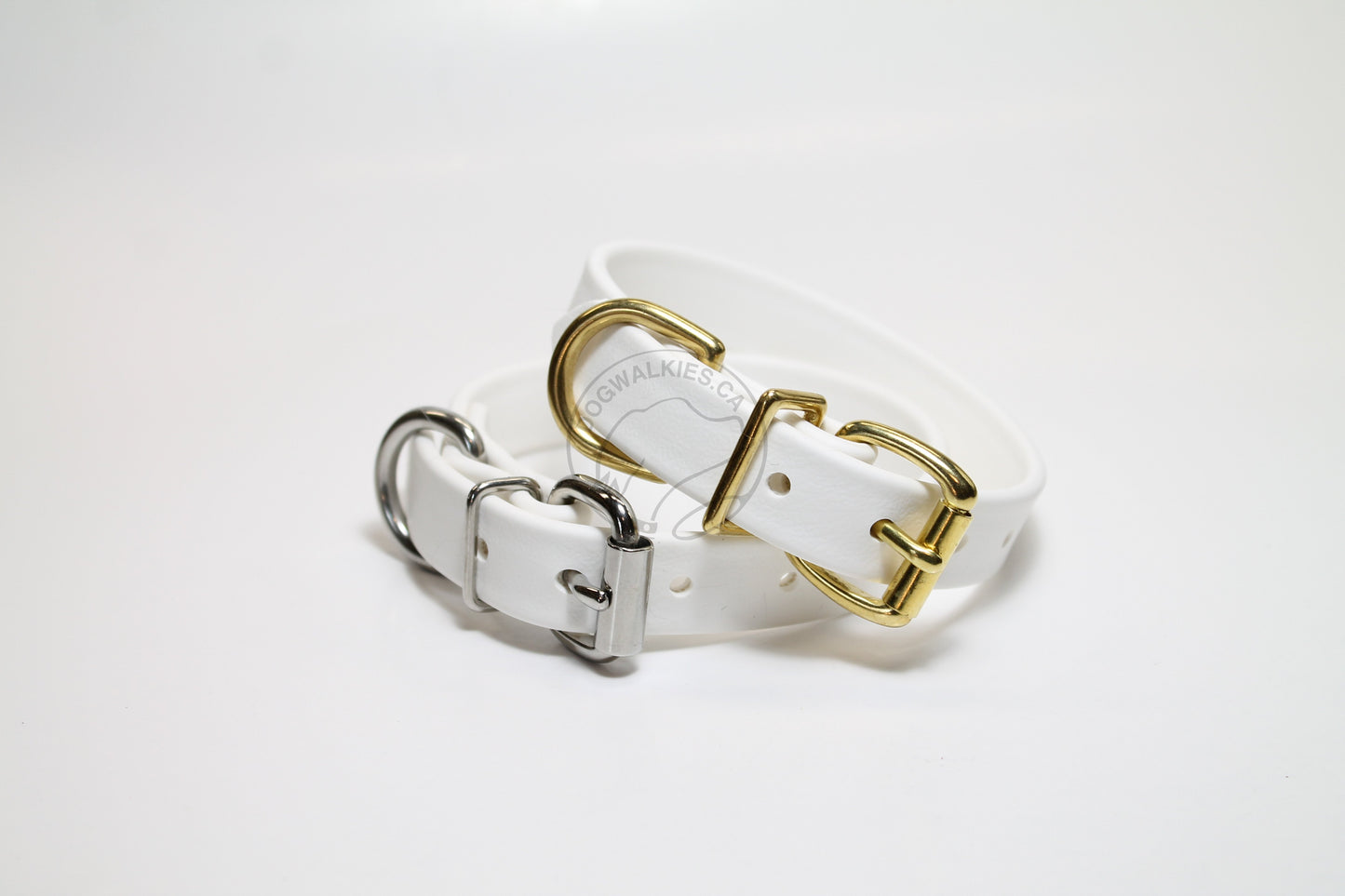 Snow White Biothane Dog Collar - 3/4" (20mm) wide
