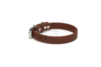 Milk Chocolate Brown Biothane Dog Collar - 3/4" (20mm) wide