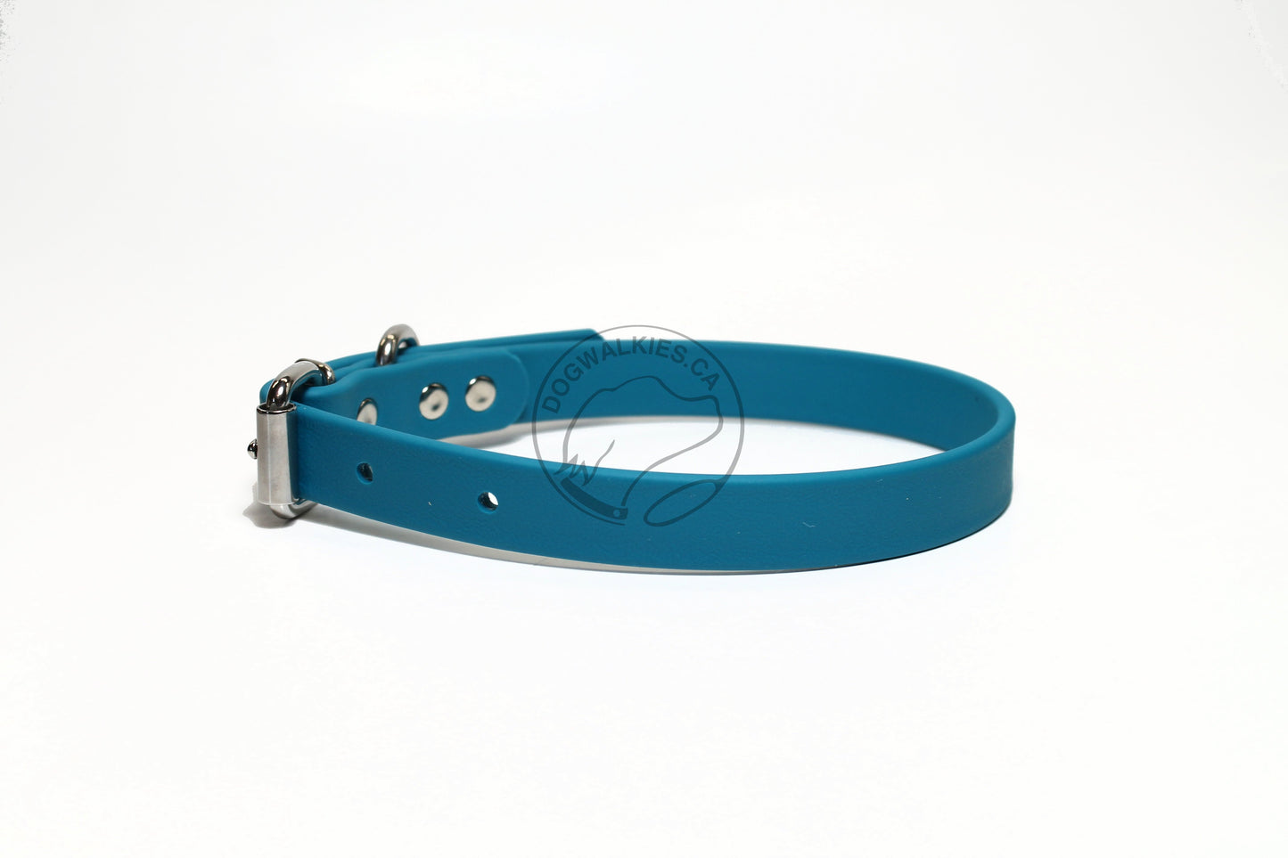 Oasis Blue Biothane Dog Collar - 3/4" (20mm) wide