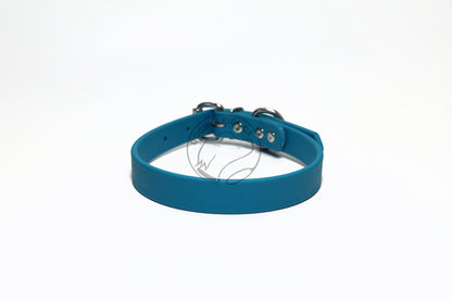 Oasis Blue Biothane Dog Collar - 3/4" (20mm) wide
