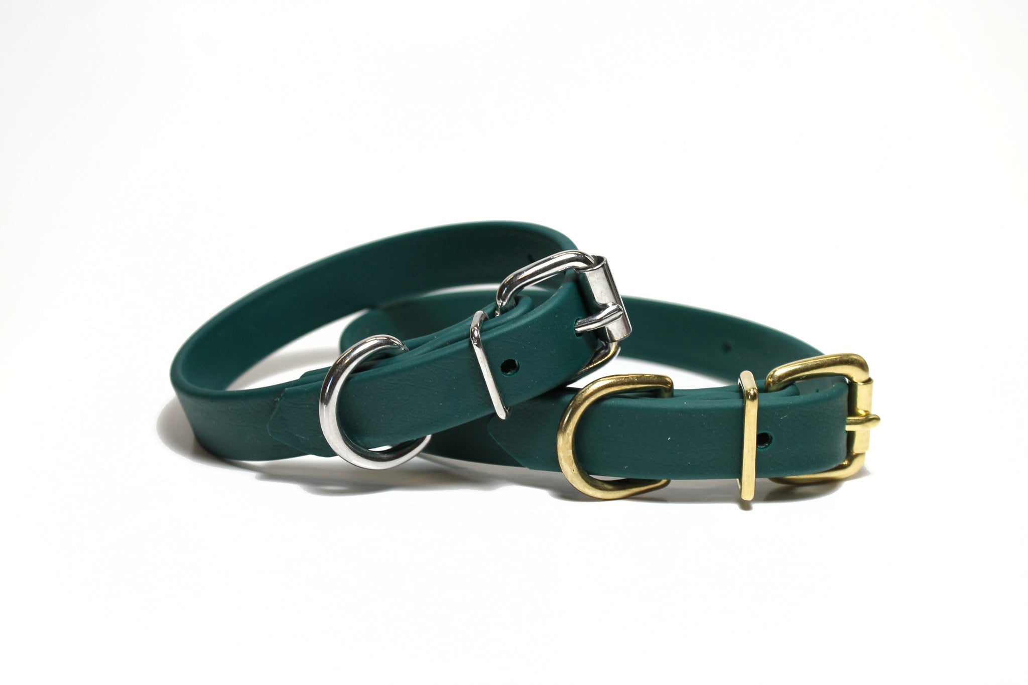 Pine Green Biothane Dog Collar - 3/4" (20mm) wide