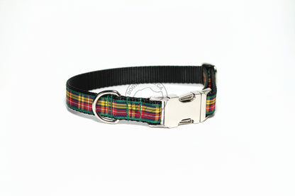 Buchanan clan tartan - dog collar