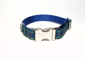 Rose Clan tartan - dog collar