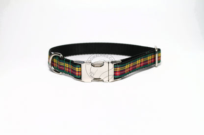 Buchanan clan tartan - dog collar