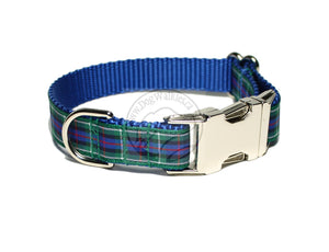 Rose Clan tartan - dog collar