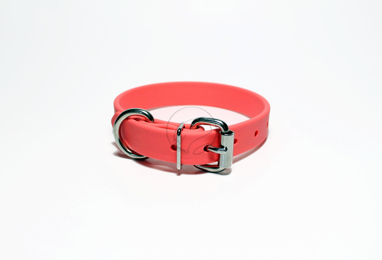 Peach Coral Biothane Dog Collar - 3/4" (20mm) wide
