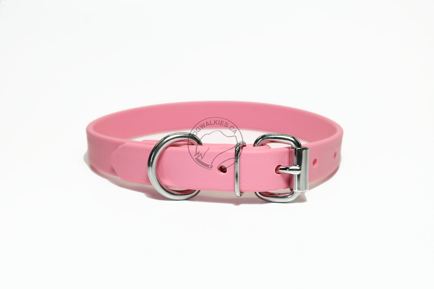 Bubblegum Pink Biothane Dog Collar - 3/4" (20mm) wide