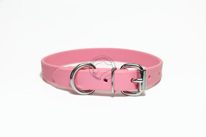 Bubblegum Pink Biothane Dog Collar - 3/4" (20mm) wide