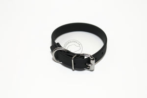 Jet Black Biothane Dog Collar - 3/4" (20mm) wide