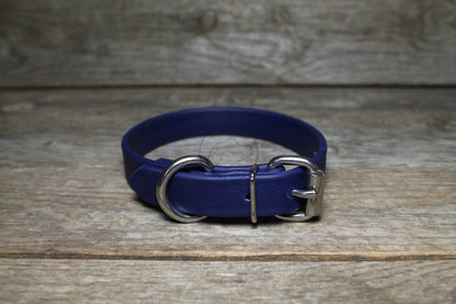 Navy Blue Biothane Dog Collar - 3/4" (20mm) wide
