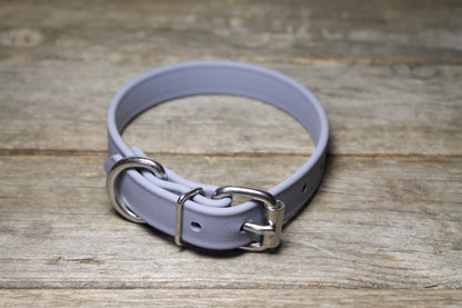 Stormy Gray Biothane Dog Collar - 3/4" (20mm) wide