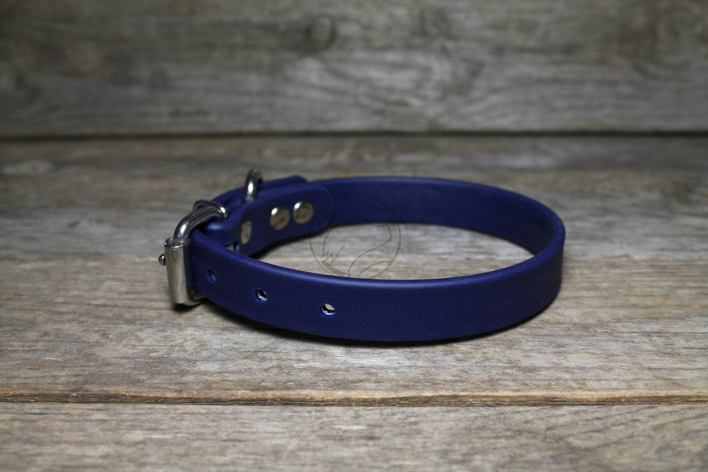 Navy Blue Biothane Dog Collar - 3/4" (20mm) wide