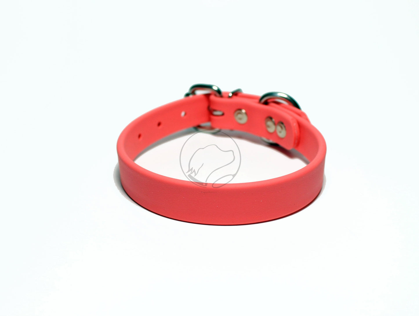 Peach Coral Biothane Dog Collar - 3/4" (20mm) wide