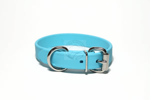 Frozen Blue Biothane Dog Collar - 3/4" (20mm) wide