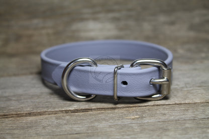 Stormy Gray Biothane Dog Collar - 3/4" (20mm) wide