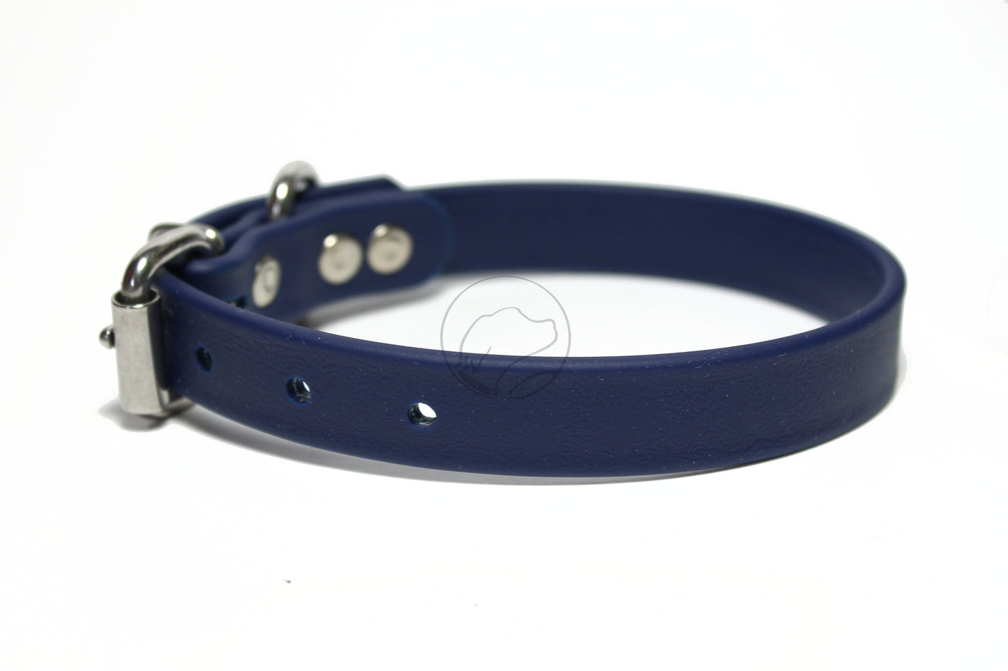 Navy Blue Biothane Dog Collar - 3/4" (20mm) wide