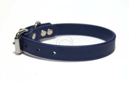 Navy Blue Biothane Dog Collar - 3/4" (20mm) wide