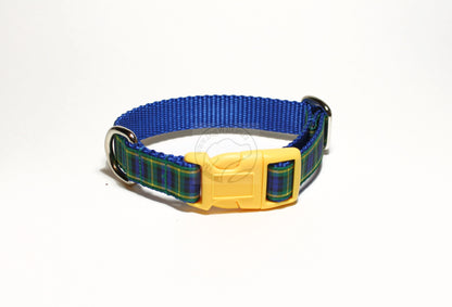 Gordon clan tartan - dog collar