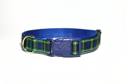 Gordon clan tartan - dog collar