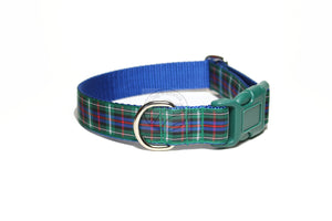 Rose Clan tartan - dog collar