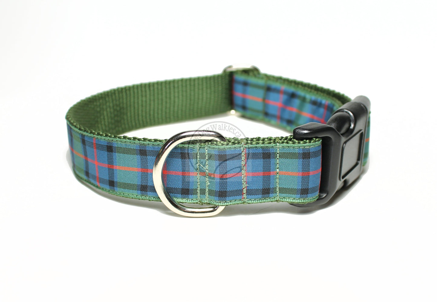 Flower of Scotland tartan - dog collar