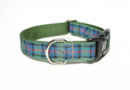 Flower of Scotland tartan - dog collar