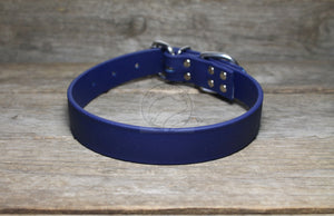 Navy Blue Biothane Dog Collar - 1 inch (25mm) wide