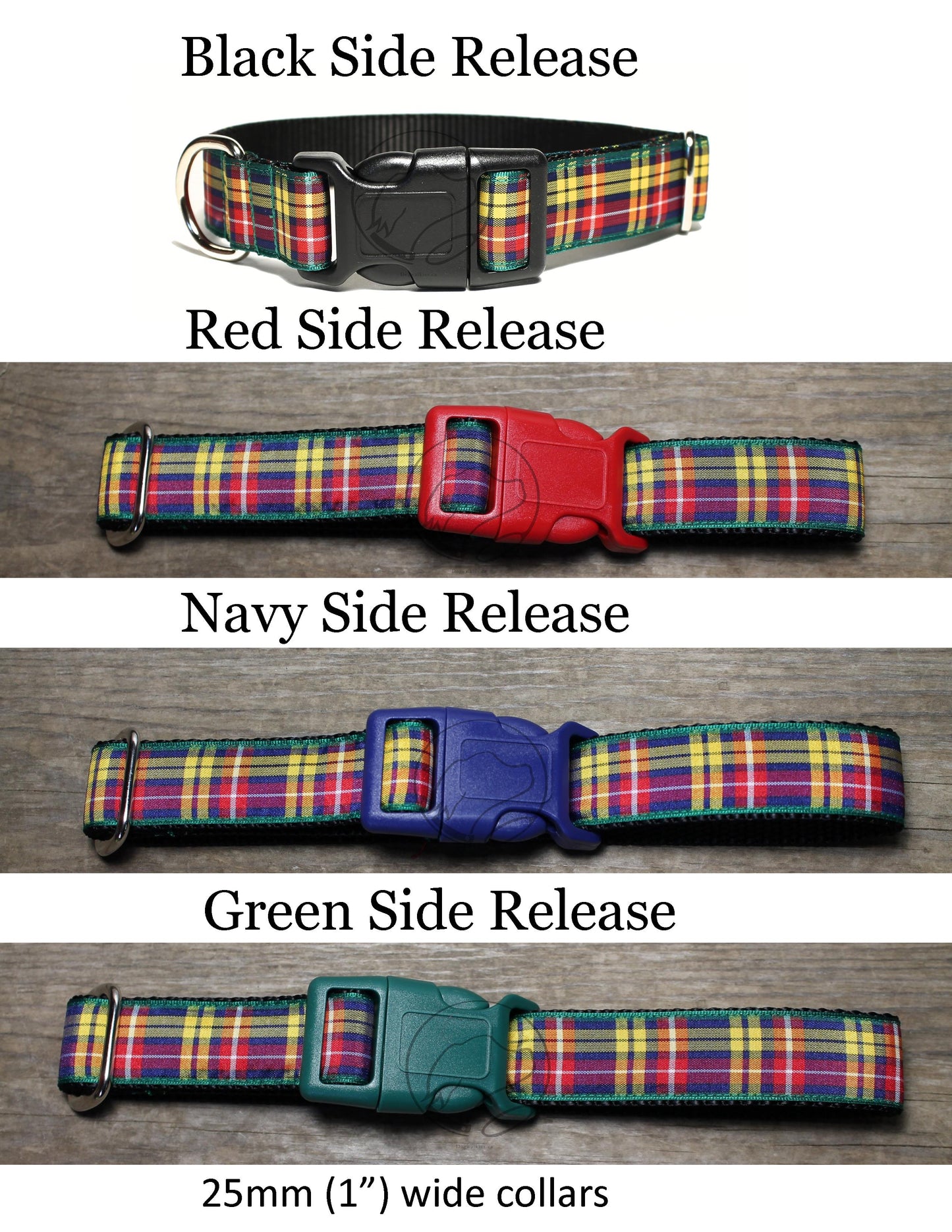 Buchanan clan tartan - dog collar