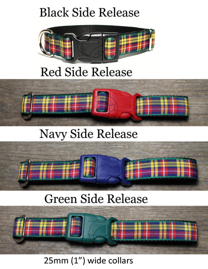 Buchanan clan tartan - dog collar