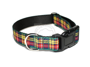 Buchanan clan tartan - dog collar