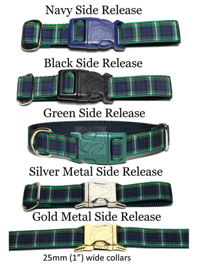 Campbell clan tartan - dog collar