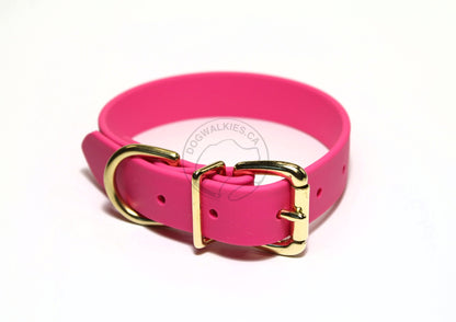 Large Dog Collar in Genuine Biothane - 25mm (1") width - 39 colours