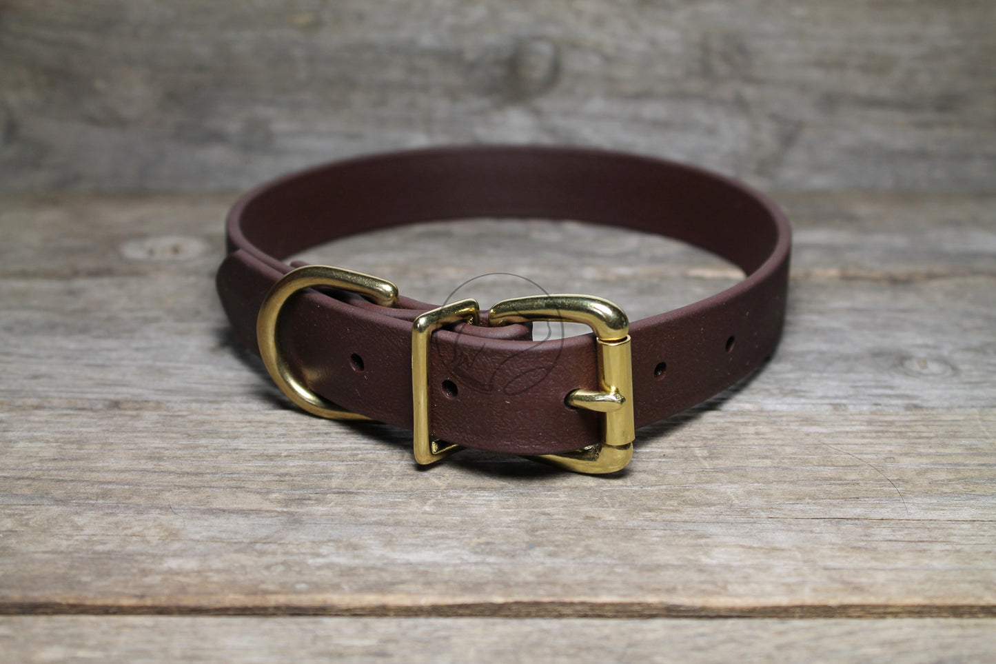 Dark Chocolate Brown Biothane Dog Collar - 1 inch (25mm) wide