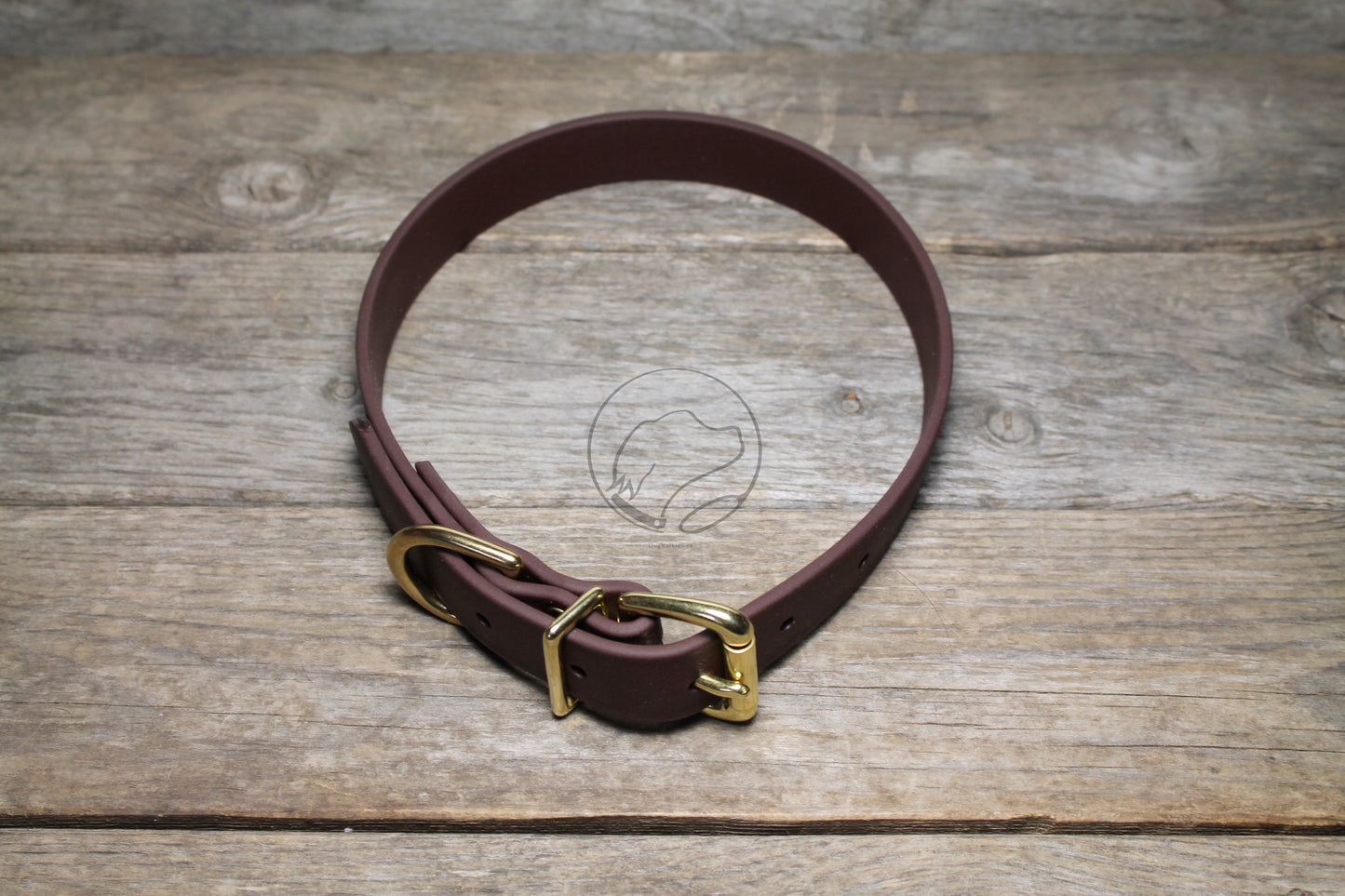 Dark Chocolate Brown Biothane Dog Collar - 1 inch (25mm) wide