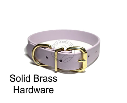 Lavender Purple Biothane Dog Collar - 1 inch (25mm) wide