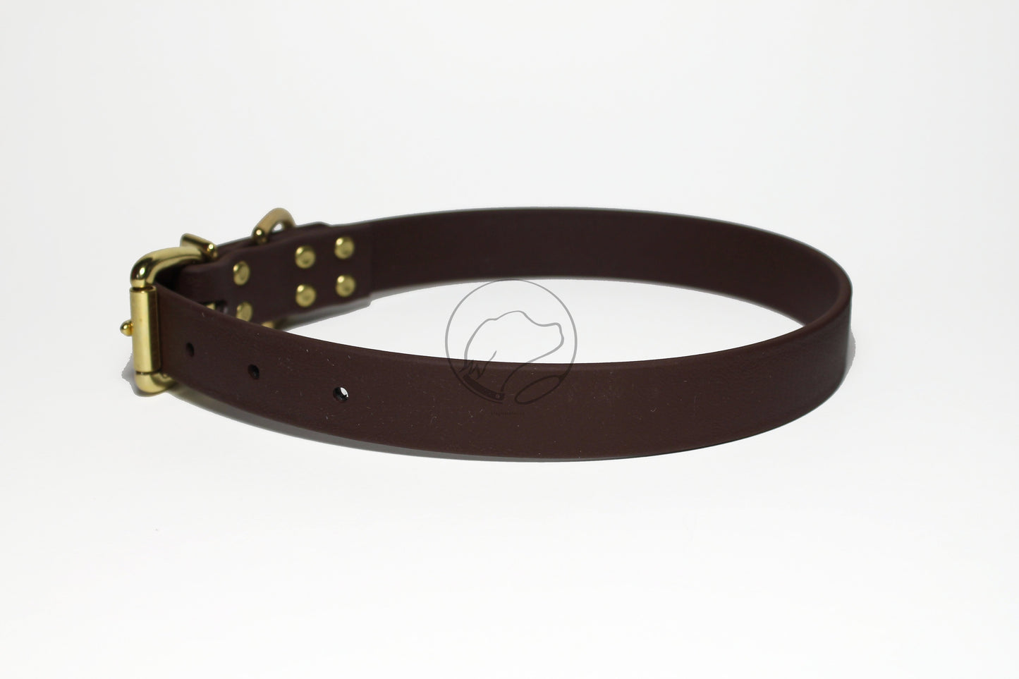 Dark Chocolate Brown Biothane Dog Collar - 1 inch (25mm) wide