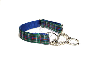 Rose Clan tartan - dog collar