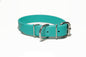 Teal Biothane Dog Collar - 1 inch (25mm) wide