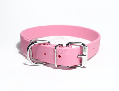 Bubblegum Pink Biothane Dog Collar - 1 inch (25mm) wide