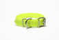 Neon Yellow Biothane Dog Collar - 1 inch (25mm) wide