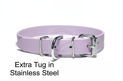 Lavender Purple Biothane Dog Collar - 1 inch (25mm) wide
