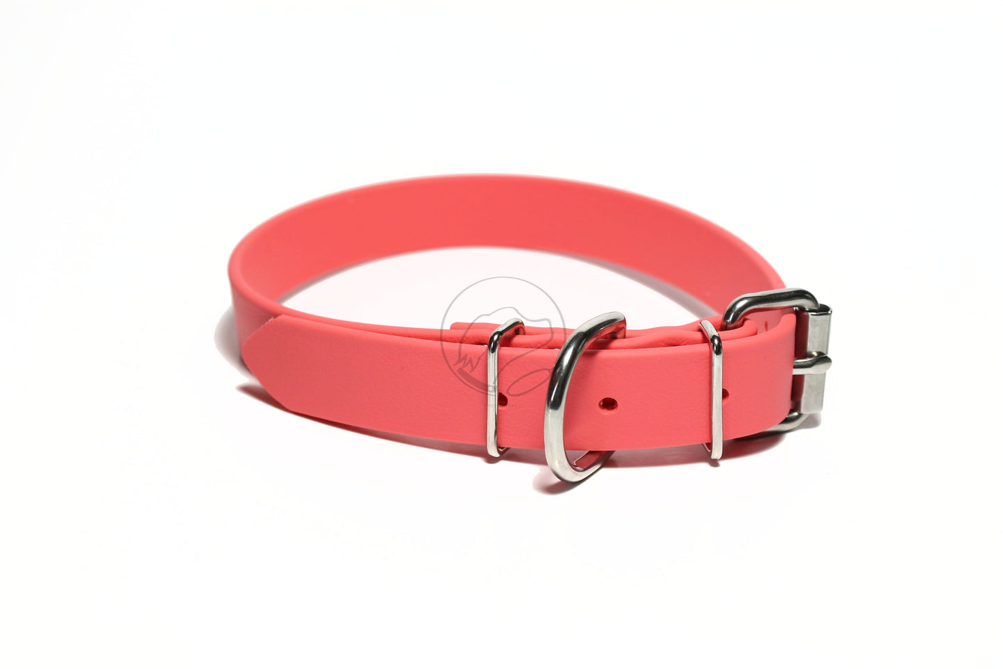 Peach Coral Biothane Dog Collar - 1 inch (25mm) wide