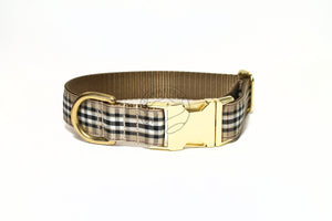 Pride of Scotland Gold tartan - dog collar