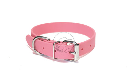Bubblegum Pink Biothane Dog Collar - 1 inch (25mm) wide