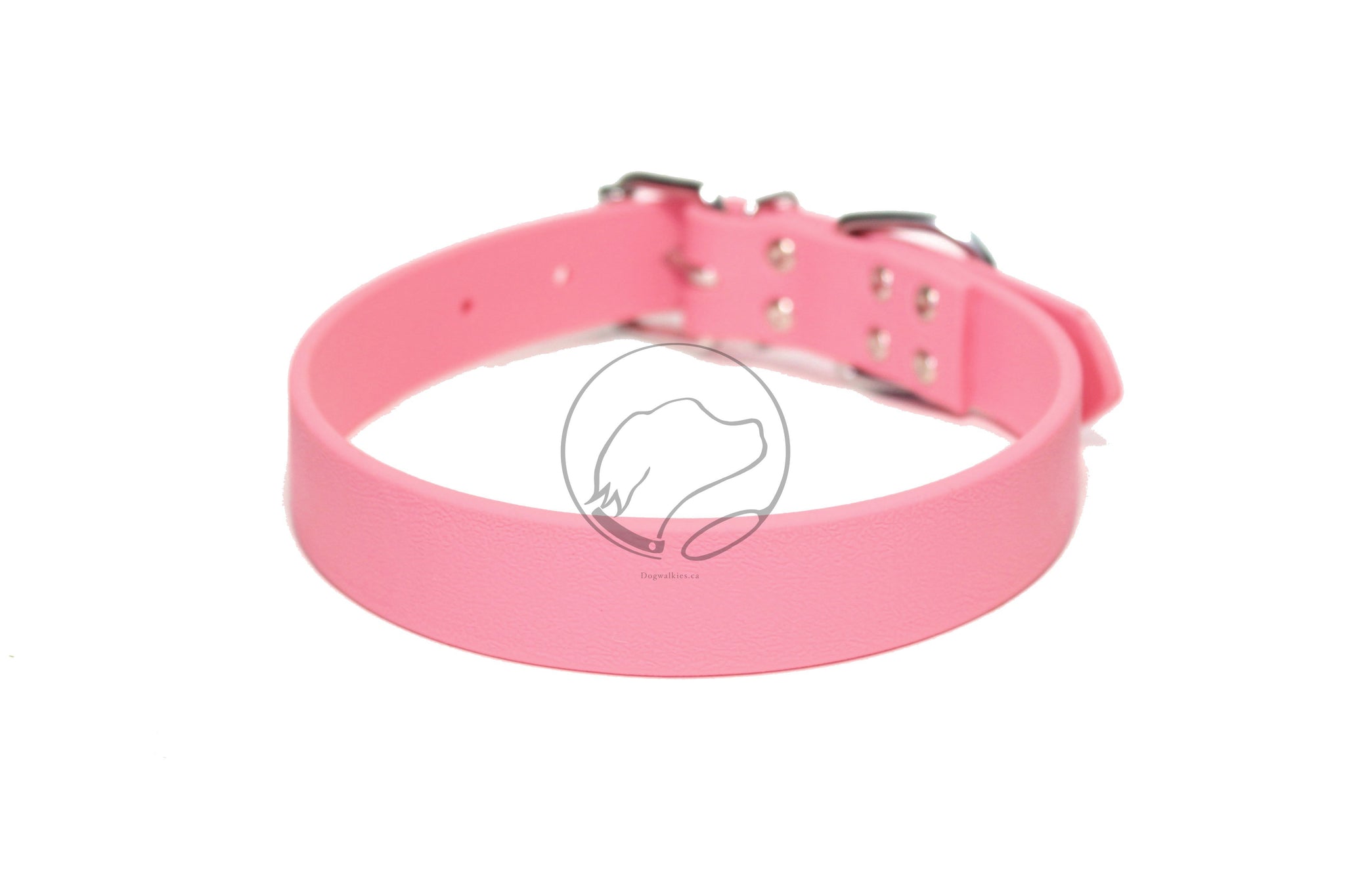Bubblegum Pink Biothane Dog Collar - 1 inch (25mm) wide